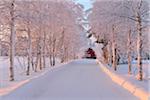 Winter Road, Kuusamo, Österbotten, Nordfinnland