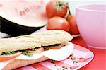 Tomato mozzarella sandwich