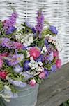 Colorful bunch of flowers with Aster