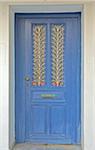 Porte bleue