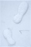 Footprints in snow