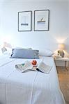 Apple et le journal sur le lit