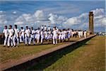 Groupe d'écoliers à Galle Fort, Galle, Sri Lanka