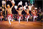 Chamara Dancers Fanning Yak Tails, Esala Perehera Festival, Kandy, Sri Lanka