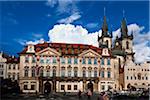 Liebfrauenkirche vor dem Teyn und Palais Kinsky, Altstädter Ring, Altstadt, Prag, Tschechische Republik