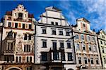 Storch-Haus und Gebäuden auf der Südseite der Altstädter Ring, Prag, Tschechische Republik