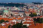 Vue d'ensemble de Mala Strana, Prague, République tchèque