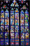 Stained Glass Window, St. Vitus Cathedral, Prague Castle, Prague, Czech Republic