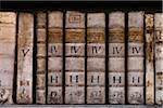 Close-Up of Old Books, Philosophic Hall, Strahov Monastery, Prague Castle District, Prague, Czech Republic