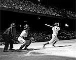 1940s BASEBALL UMPIRE CATCHER BATTER SHIBE PARK PHILADELPHIA ATHLETICS Vs DETROIT