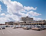 1960s PLACE LAURCER QUEBEC CANADA CARS IN PARKING LOT OF SHOPPING CENTER RETAIL BUSINESS