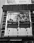 1940s - 1945 NEW YORK CITY SIGN PAINTERS CORNER 42nd STREET FIFTH AVENUE PAINTING NEW WAR BONDS SIGN FROM SCAFFOLD