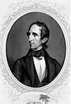 ILLUSTRATION PORTRAIT DU XIXE SIÈCLE DE JOHN TYLER 10E PRÉSIDENT DES ÉTATS UNIS VERS 1840