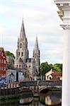 Ireland, Cork, Saint Finbarre's Cathedral and South Gate Bridge