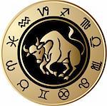 Vector Horoscope Taurus