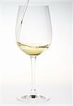 wineglass with white wine