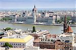 The parliament building in Budapest, Hungary