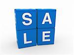 3d sale cube blue discount word business