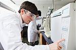 Science student working in a laboratory