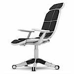 Office chair in a high-tech style isolated on white background.