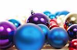 Colorful collection of Christmas Balls useful as a background pattern