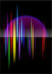 North-light abstract bright colorful background for design. Black release.