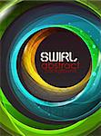 Abstract swirl motion background for your design. Made of glass round elements