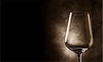 photo of wine glass cover in fronto of rural background