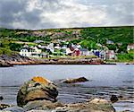 Quaint seaside fishing village in Newfoundland Canada