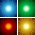 Light Rays - Abstract Background Illustrations, Vectors