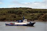 celtic rebel tug boat on the river shannon at foynes in ireland