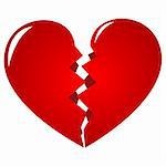Broken heart - symbol of lovelorn