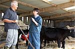 Farmer Having Discussion With Vet