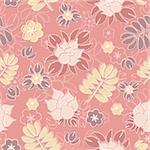 abstract cute seamless floral background vector illustration