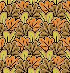 seamless background of stylized autumn leaves