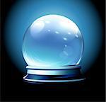 Vector illustration of Crystal ball (fortune teller's ball)