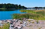 famous bridge to the island Seurasaari in Helsinki