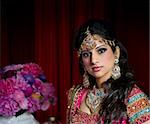 Image of a beautiful Indian bride traditionally dressed