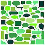 vector set of speech bubbles