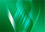 simple abstract background of green curve lines