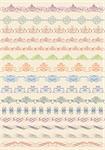 set of vintage border, vector design elements