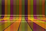 Abstract colorful 3d interior background