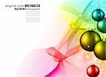 High tech rainbow Chrstmas background for corporate business greetings flyer or presentation