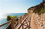 Coastal walking trail, a beautiful outlook on the Mediterranean