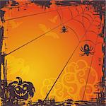 abstract autumn cartoon Halloween background vector illustration