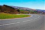 Winding Mountain Road in the Spanish Pyrenees