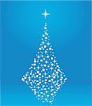 vector illustration of holiday tree