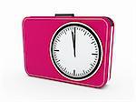 3d time glock alarm pink watch countdown