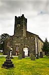 Church of St Andrew on an overcast day in Cumbria