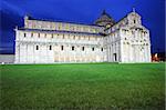 Piazza dei miracoli, with the Basilica and the Leaning Tower, Pisa, Italy